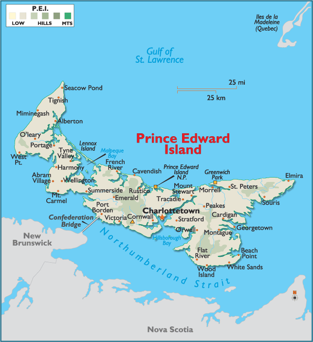 Prince Edward Island map