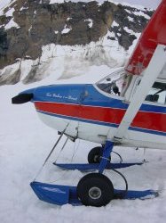 Talkeetna - rondvlucht met een C185 langs mount McKinley; geland op een gletsjer op 6000ft hoogte