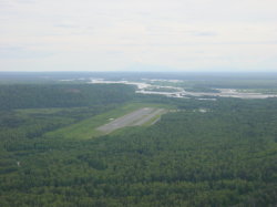 Talkeetna - rondvlucht met een C185 langs mount McKinley; Talkeetna airport