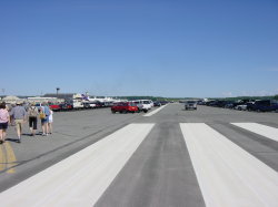 Anchorage vliegshow - parkeren op een startbaan