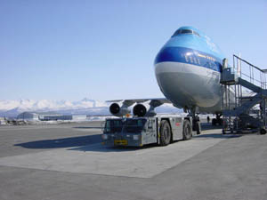 B747SF op Anchorage (in de winter)