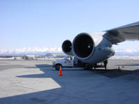 B747SF op Anchorage (in de winter)