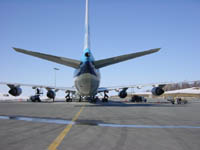 B747SF op Anchorage (in de winter)