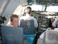 In B747 cockpit