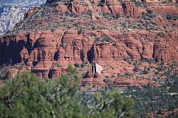 Sedona - kerk midden op de berg