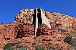 Sedona - kerk midden op de berg