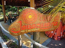 Ilhabela - het strand Jabaquara; restaurant