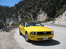  Op weg naar Big Bear lake - uiteraard met een amerikaanse cabrio