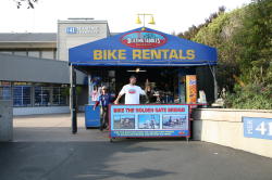 San Francisco - Golden Gate bridge; fiets huren bij Pier 39