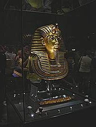 Egyptisch museum; dodenmasker van Tutankhamon