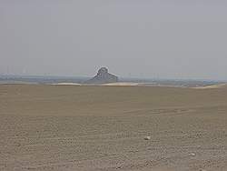 De piramiden van Dahshur - de zwarte piramide
