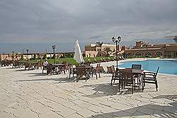 Faiyum - Qarum meer; hotel Helnan Auberge; prima terras