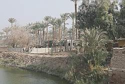 Landbouw gebied ten zuidwesten van Cairo