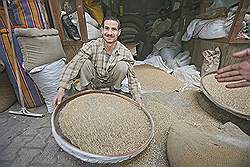 De souk (Khan el Khalilli) - het zeven van zaden