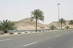 Bergen aan de oostkant van Al Ain