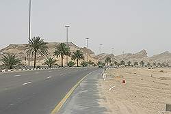 Bergen aan de oostkant van Al Ain