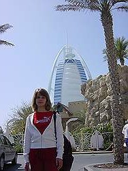 Ingang van de Wild Wadi - voor hotel Bursj Al Arab