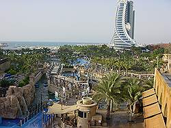 Wild Wadi - gezien vanaf de waterglijbaan