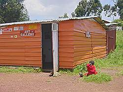 Addis Abeba - uitzicht vanaf berg; het 'art museum'