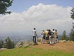 Addis Abeba - uitzicht vanaf berg