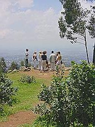 Addis Abeba - uitzicht vanaf berg