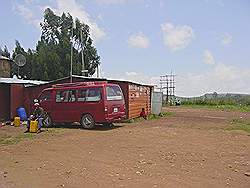 Addis Abeba - uitzicht vanaf berg; het 'art museum'