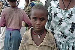 Lalibela - tussen het vliegveld en de stad