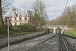 Königswinter - met de tandradbaan de 'Drachenfels' op