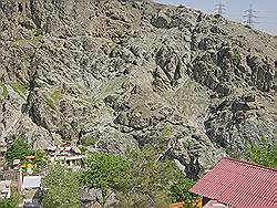 Darband street - uitzicht vanuit de stoeltjeslift