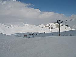 Tochal tele cabin - skihelling op 3750 m hoogte