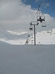 Tochal tele cabin - skihelling op 3750 m hoogte