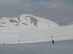 Tochal tele cabin - skihelling op 3750 m hoogte