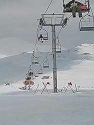 Tochal tele cabin - skihelling op 3750 m hoogte