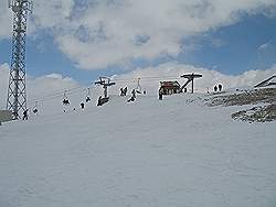 Tochal tele cabin - skihelling op 3750 m hoogte