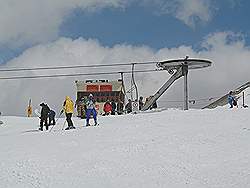 Tochal tele cabin - skihelling op 3750 m hoogte