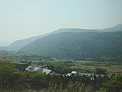 Aso - uitzicht vanuit de trein