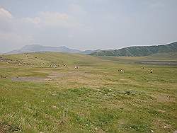 Aso - de vulkaan Mount Aso