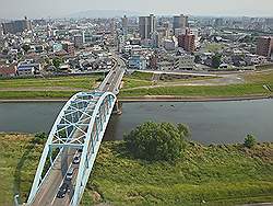 Kumamoto - uitzicht vanuit hotelkamer