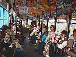 Nagasaki - tram, een bekend vervoermiddel in Japan