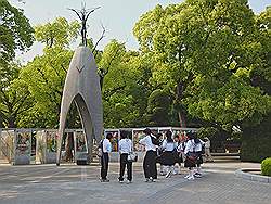 Hiroshima - gedenkteken voor de slachtoffers van de atoombom