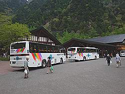 Kamikochi - met de bus weer terug naar Matsumoto