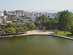 Matsumoto - Matsumoto Castle; uitzicht