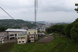 Otaru - de kabelbaan op Mt. Tengu-yama