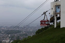 Otaru - de kabelbaan op Mt. Tengu-yama