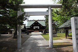 Asahikawa - het park; tempel