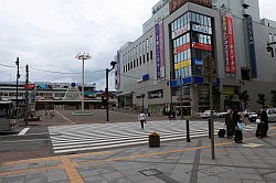 Asahikawa - plein voor het station
