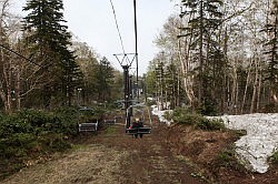 Sounkyo Gorge - stoeltjeslift; het klaart wat op