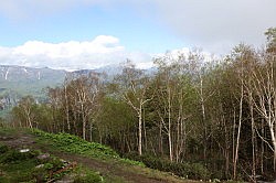 Sounkyo Gorge - het klaart wat op en dan ziet het er een stuk mooier uit