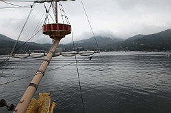 Hakone - over het Ashino-ko meer naar Hakone-macchi