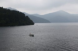 Hakone - aankomst in Hakone-macchi